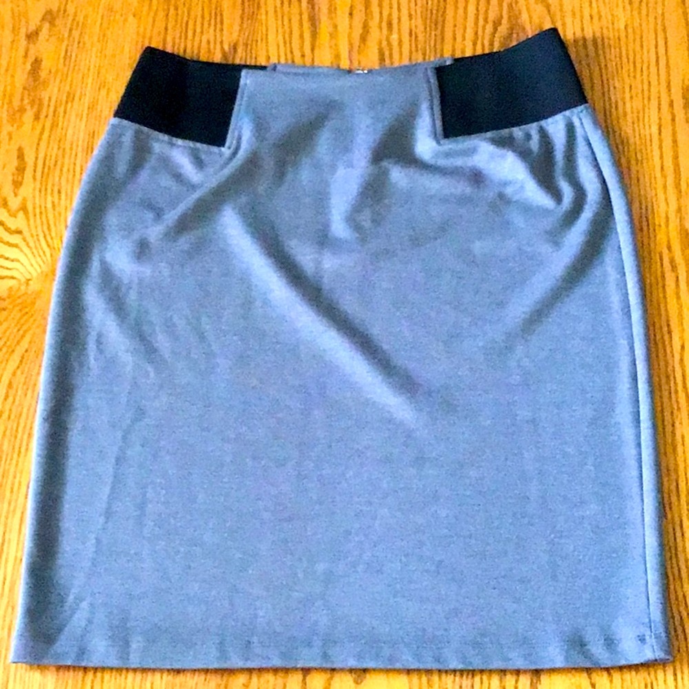 Gray Stretch Skirt